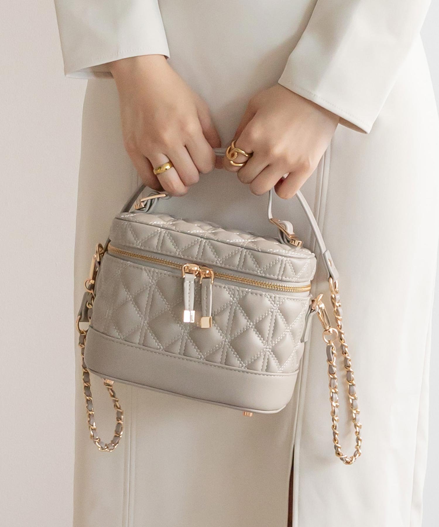 RANDA｜キルティング2WAYバニティバッグ | Rakuten Fashion(楽天