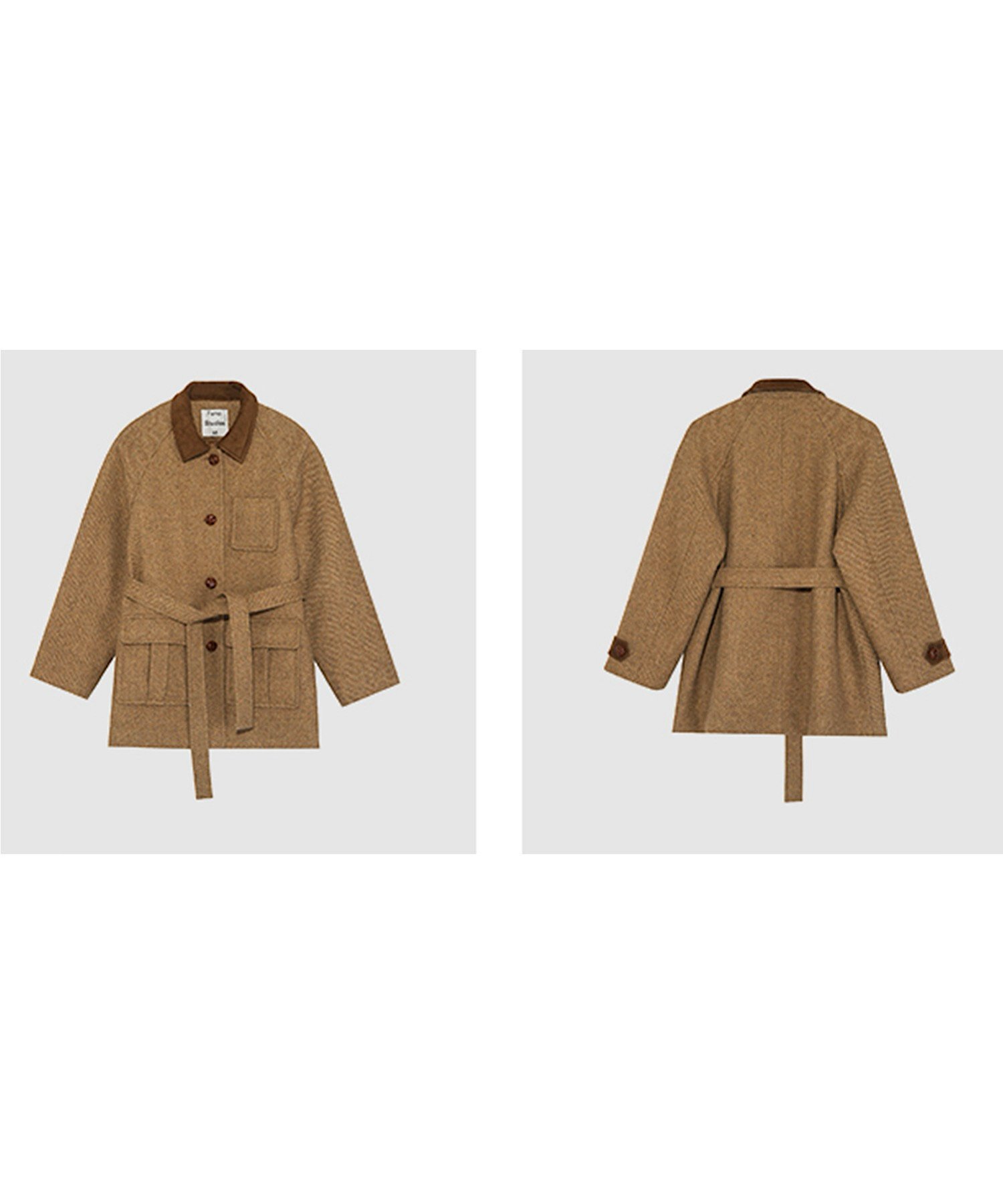 chuclla｜ラグラン ウールツイードジャケット FD23W194 Fano Studios