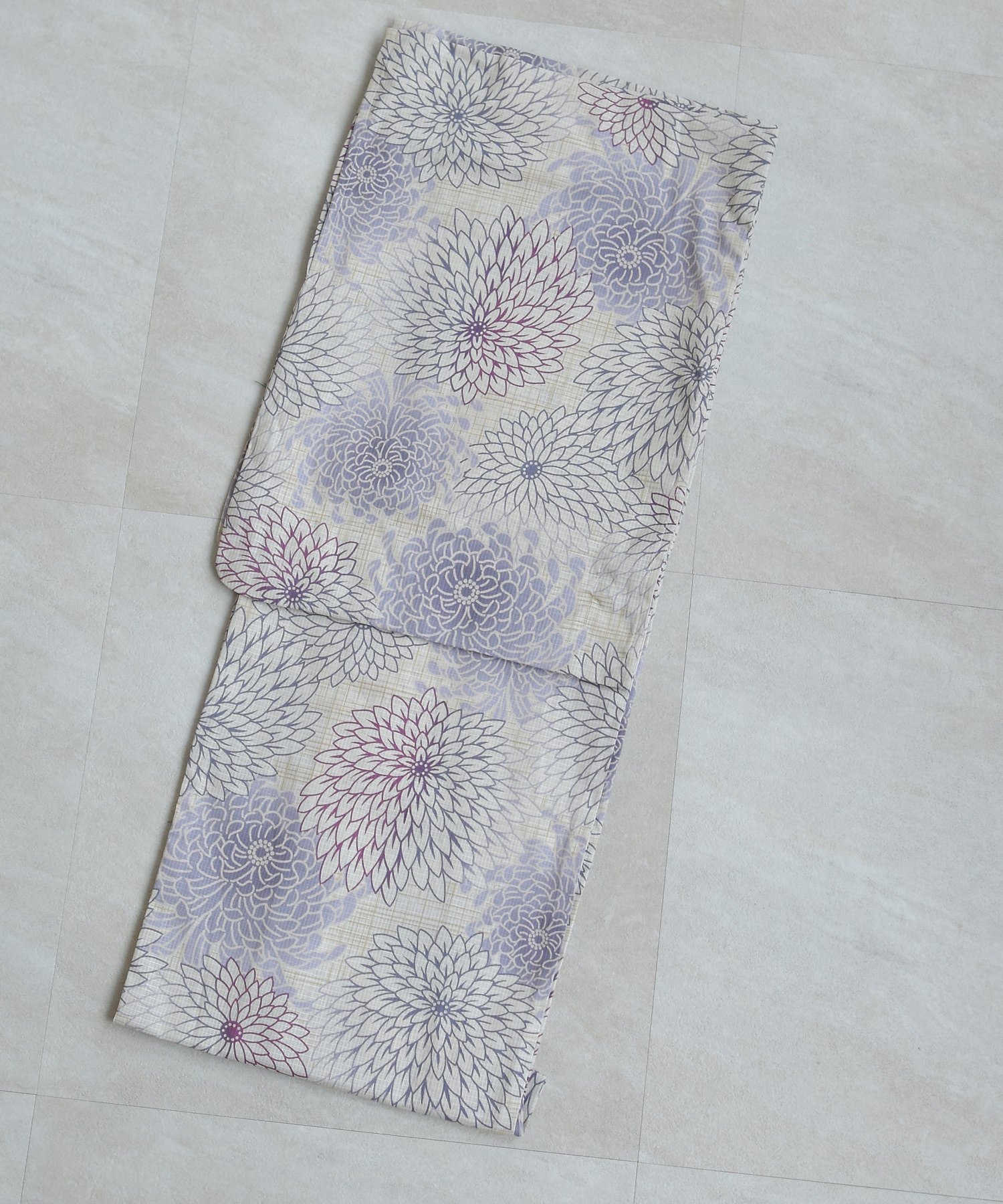 utatane｜utatane/(W)高級変わり織り浴衣3点セット 先染め風ベージュに