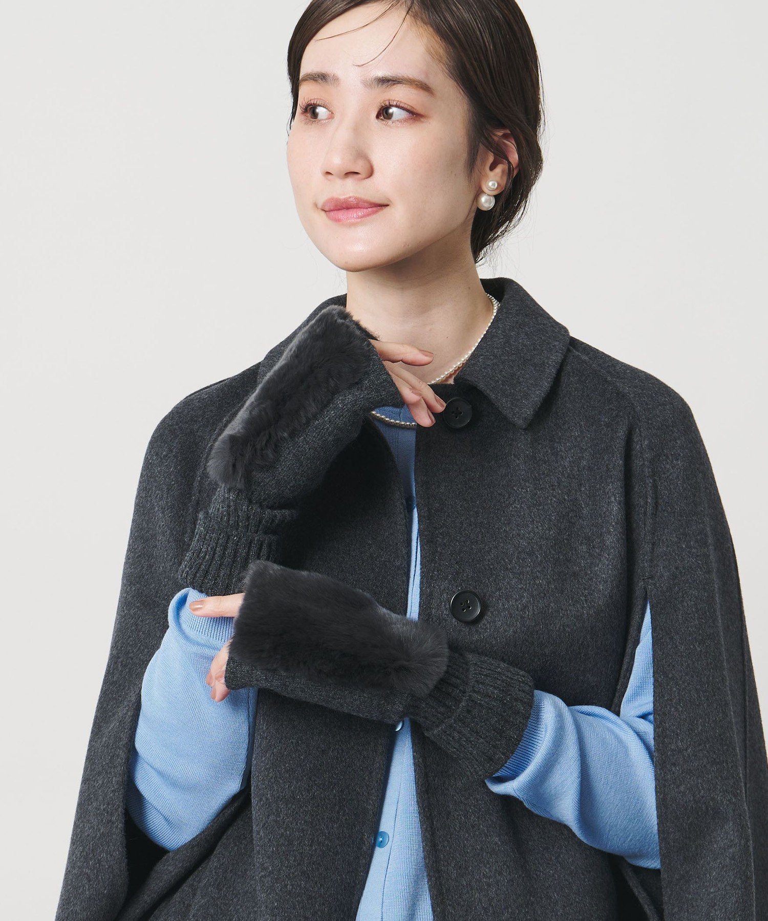 UNITED ARROWS｜レッキスラビットファー フィンガーレスグローブ