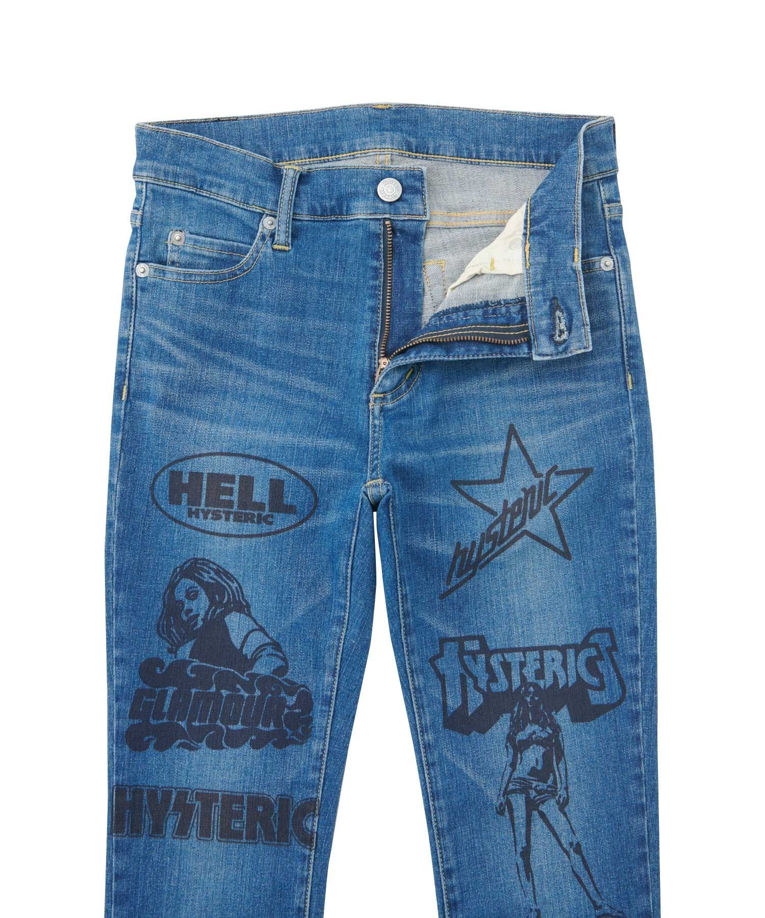 HYSTERIC GLAMOUR｜VIXEN GIRL スキニーデニムパンツ | Rakuten