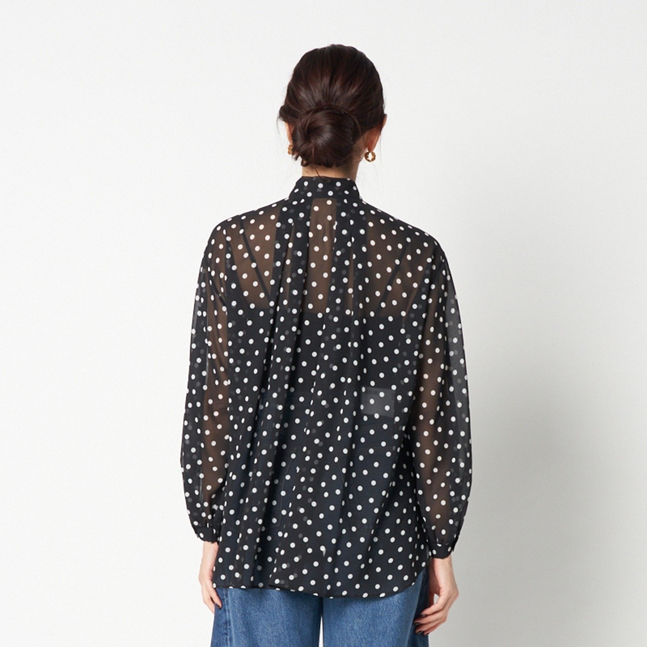 HELIOPOLE｜DOT BOWTIE BLOUSE | Rakuten Fashion(楽天ファッション