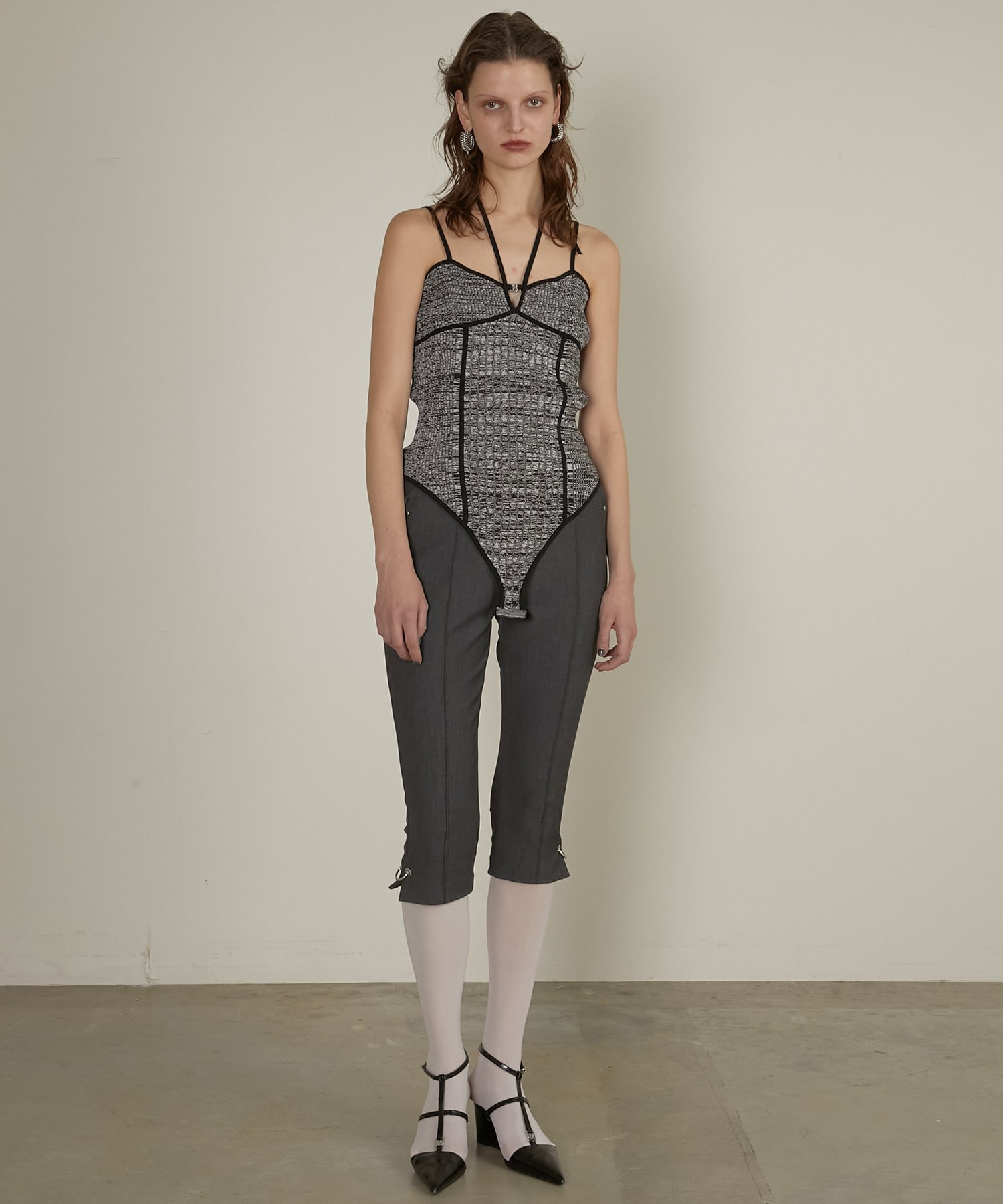 PRANK PROJECT｜アイレットニットボディスーツ / Eyelet Knit Bodysuit