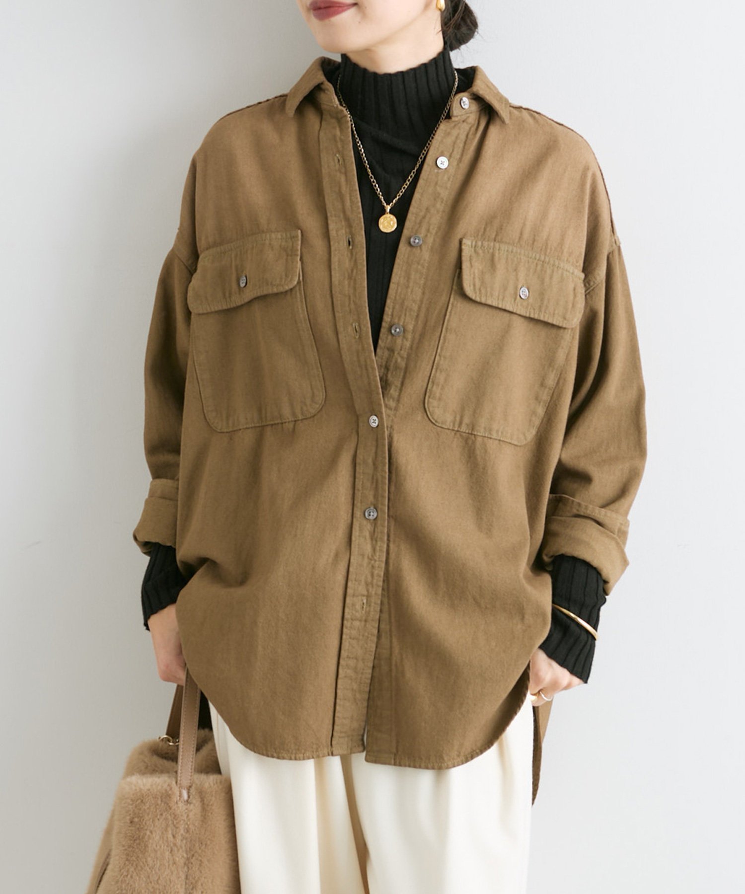 RIVE DROITE｜【ベストセラー】【MONN.:.(モン)】ビッグデニムシャツ