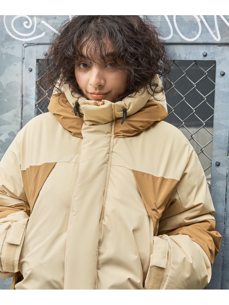 楽天市場】MSG スタンドネックフードボリューム中綿ジャケット