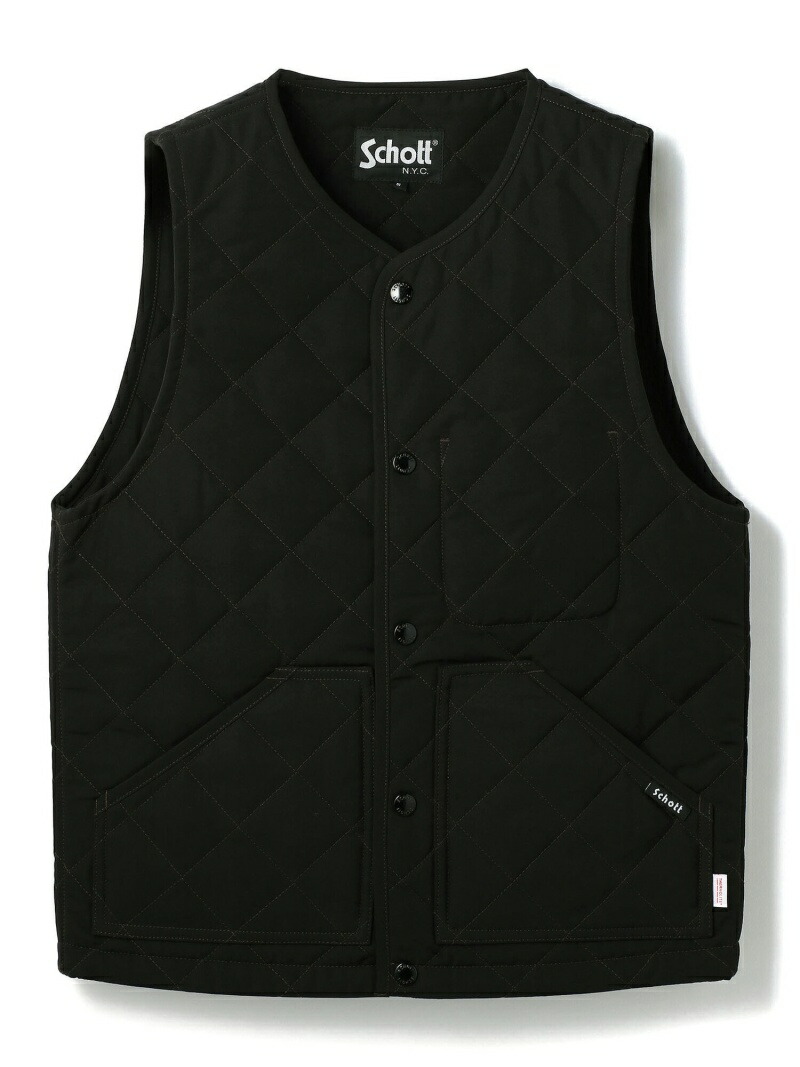 楽天市場】【SALE／30%OFF】Schott QUILTING WORK VEST/キルティング