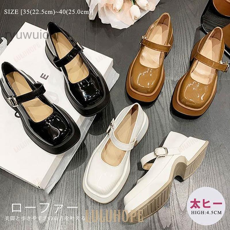 楽天市場】メリージェーンシューズ 厚底 レディース ローファー 甲