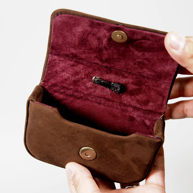 楽天市場】腰下げ牛革煙草入れケース 色：茶[ お祭り用品 祭り 煙草