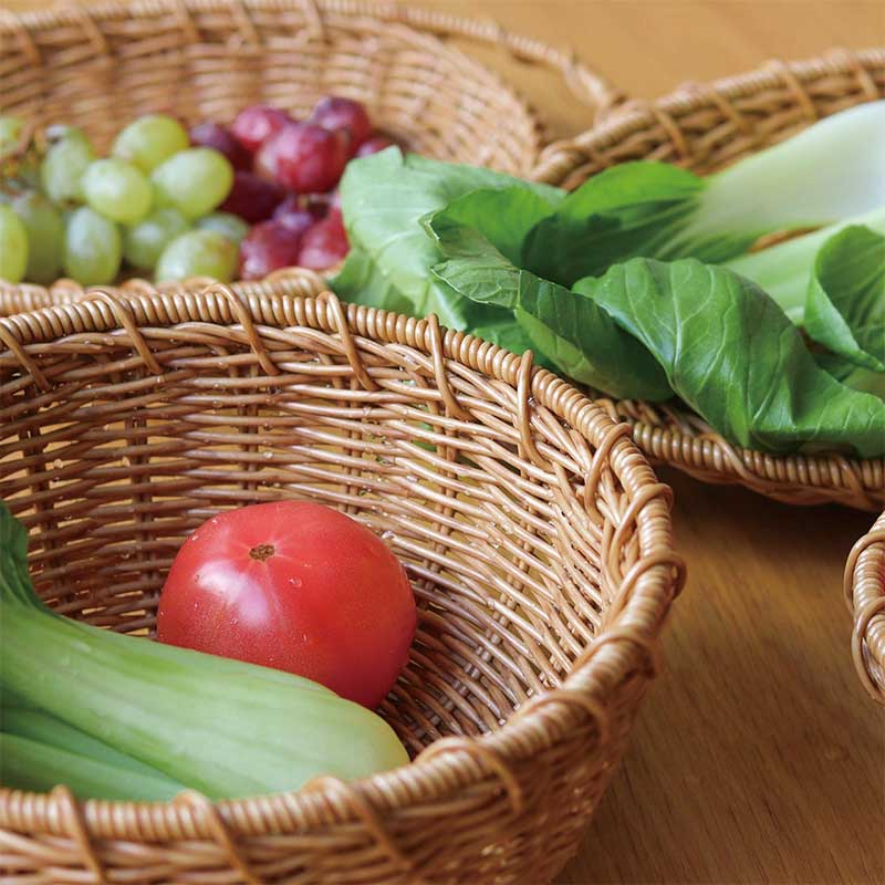 楽天市場】深ざる ざる ラウンド ザル オーバル 野菜洗い 水切り