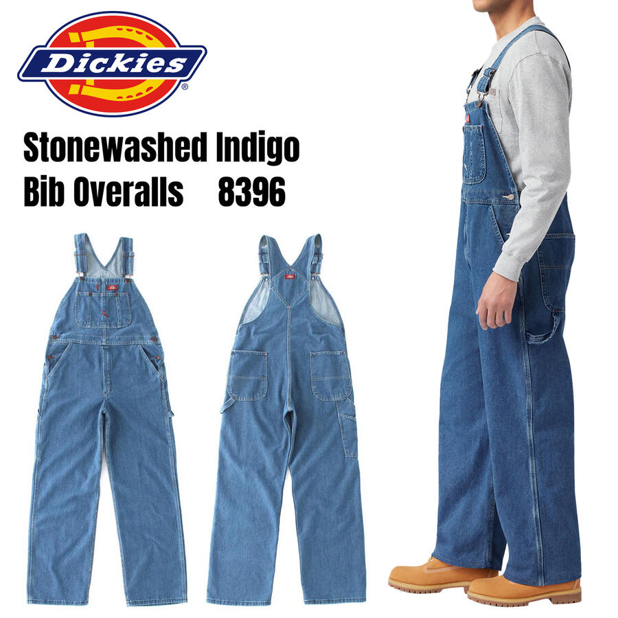 楽天市場】ディッキーズ オーバーオール Dickies Stonewashed Indigo