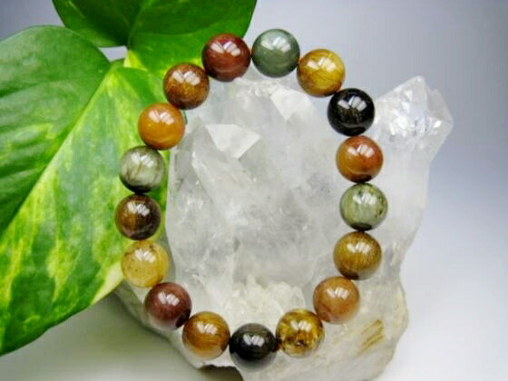 楽天市場】【ブレスレット】ミックスルチルクォーツ福禄寿品質