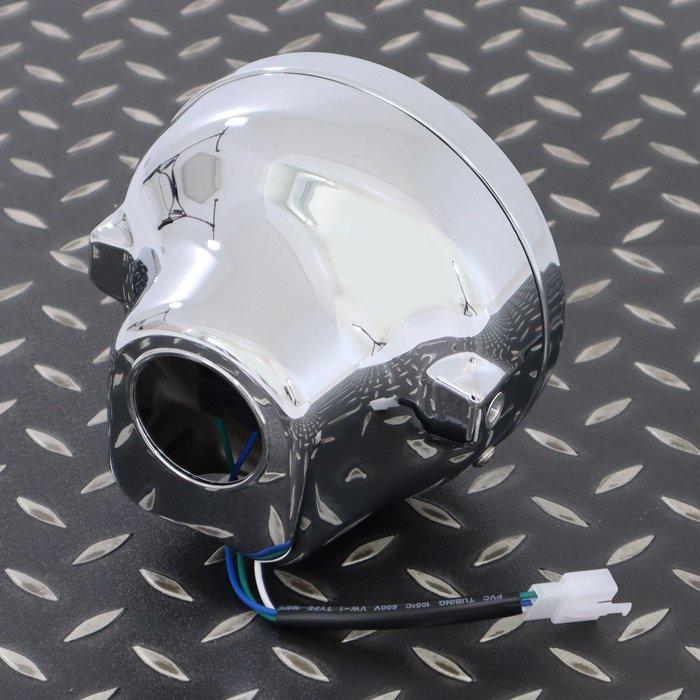 楽天市場】カワサキ W650 ヘッドライト メッキ レンズ径130φ H4