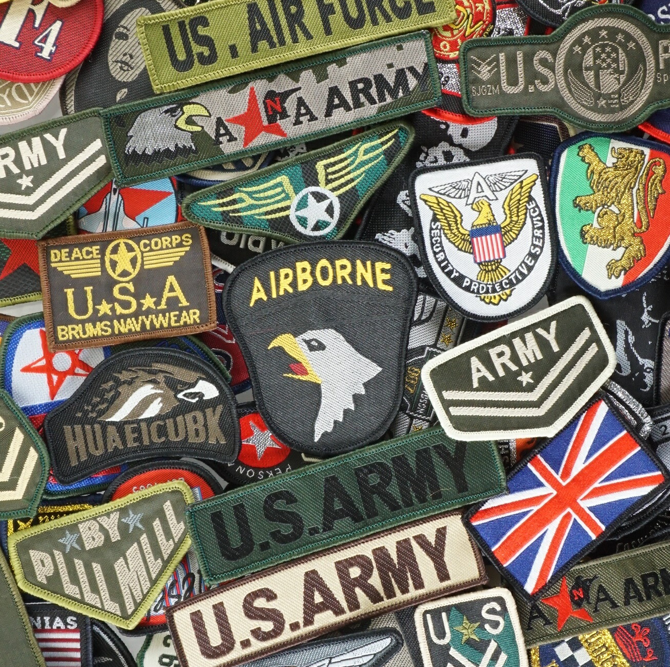 楽天市場】ワッペン 100枚セット アップリケ 人気 ミリタリー サバゲー