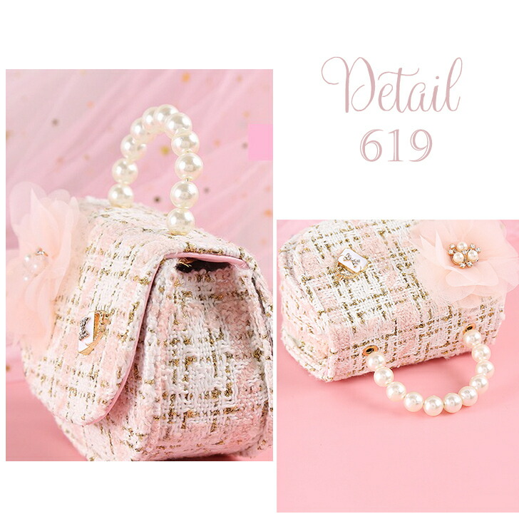 楽天市場】ショルダーバッグ 女の子 ファンシーツイード ビッグ リボン