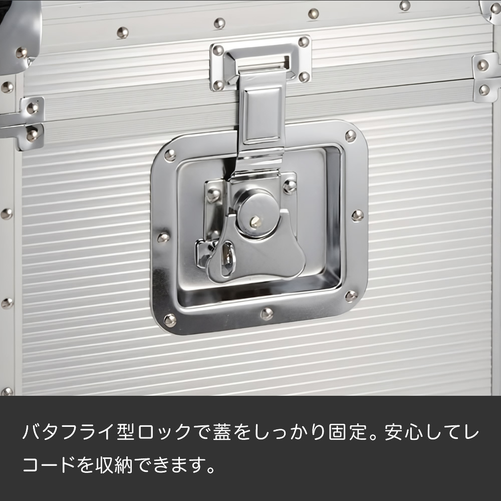 楽天市場】KC レコードケース LP盤用 約50枚収納 LPC-120/SV シルバー