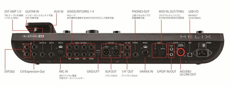 楽天市場】LINE6 HELIX プロスペック・ギタープロセッサー/マルチ