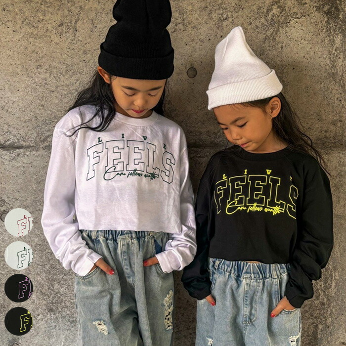 楽天市場】FEELSロングスリーブT【メール便14】長袖/プリント/ショート