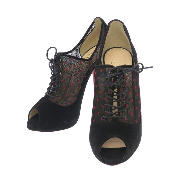 楽天市場】ルブタン レースアップ・ブーティー 【Bランク】【中古