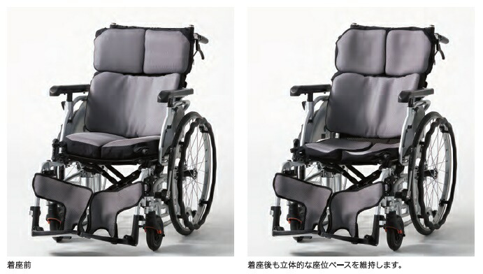 楽天市場】(ミキ) 多機能型 車椅子 介助式 エアフィッツ プレミアム16