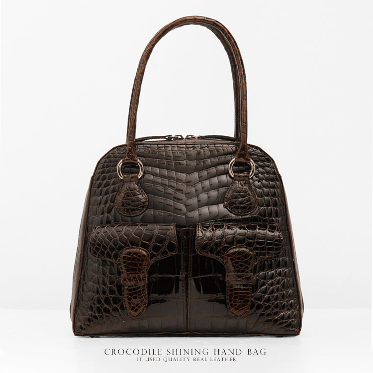 楽天市場】クロコダイル バッグ レディース 日本製 センター取り