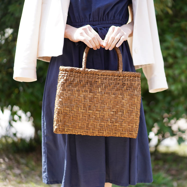 楽天市場】山葡萄 かごバッグ レディース 網代編み 天然素材 手編み 山
