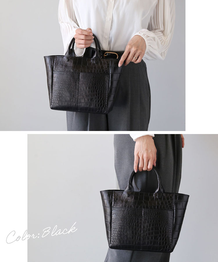 楽天市場】クロコダイル トートバッグ レディース マット ショルダー