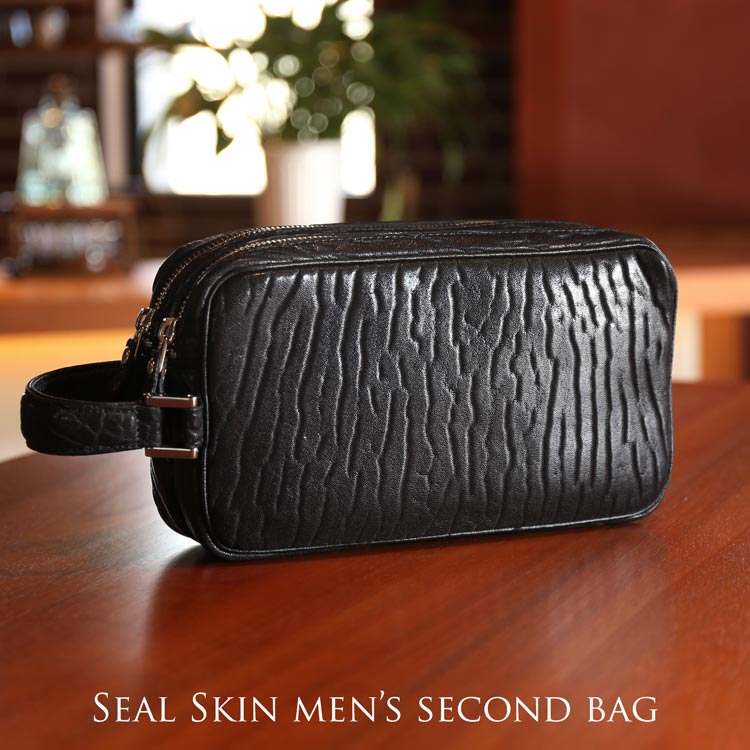 楽天市場】シールスキン セカンドバッグ ダブルファスナー メンズ 本革