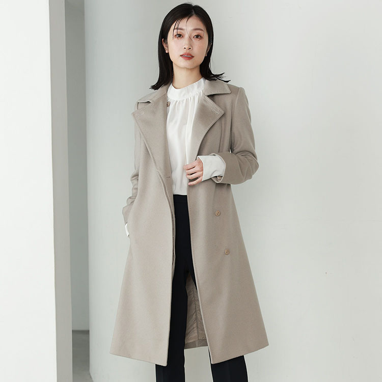 楽天市場】カシミヤ コート レディース カシミヤ100% ロングコート