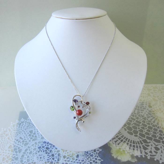 楽天市場】日本・高知産赤珊瑚 ブローチ ペンダント兼用 チェーン付