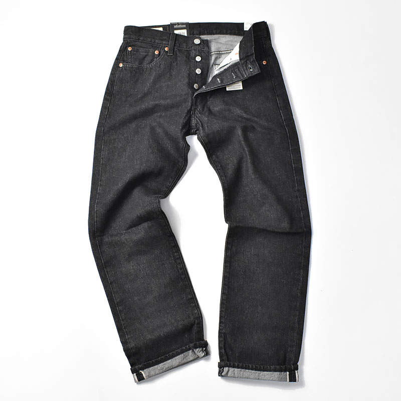 楽天市場】LEVI'S リーバイス 501 セルビッジデニム ブラックデニム 赤