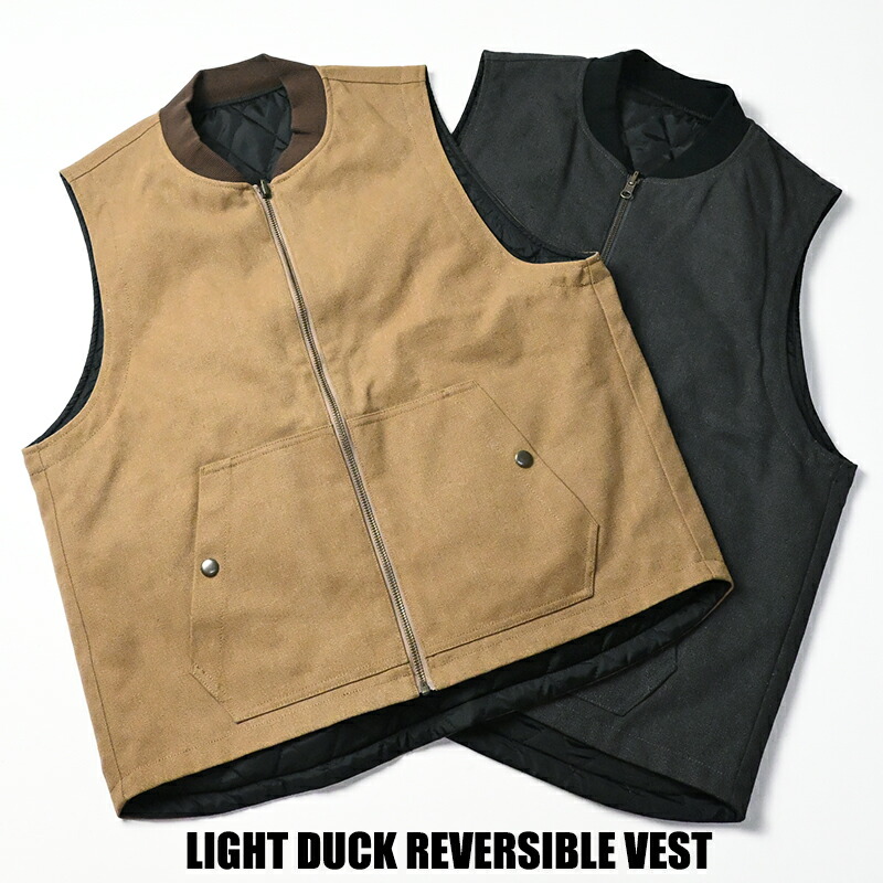 楽天市場】BARNS バーンズ ライトダック リバーシブル ベスト ジップ