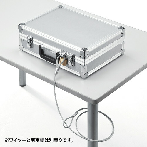 楽天市場】アルミケース 鍵付き クッション入り シルバー : サンワ