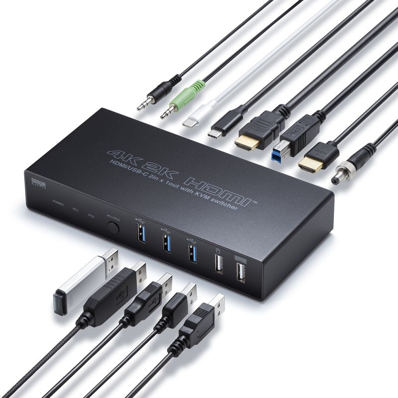 楽天市場】ドッキングステーション パソコン 切替器 PC Type-C/HDMI