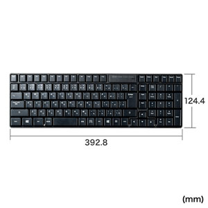 楽天市場】2.4GHz ワイヤレスキーボード テンキーあり メンブレン
