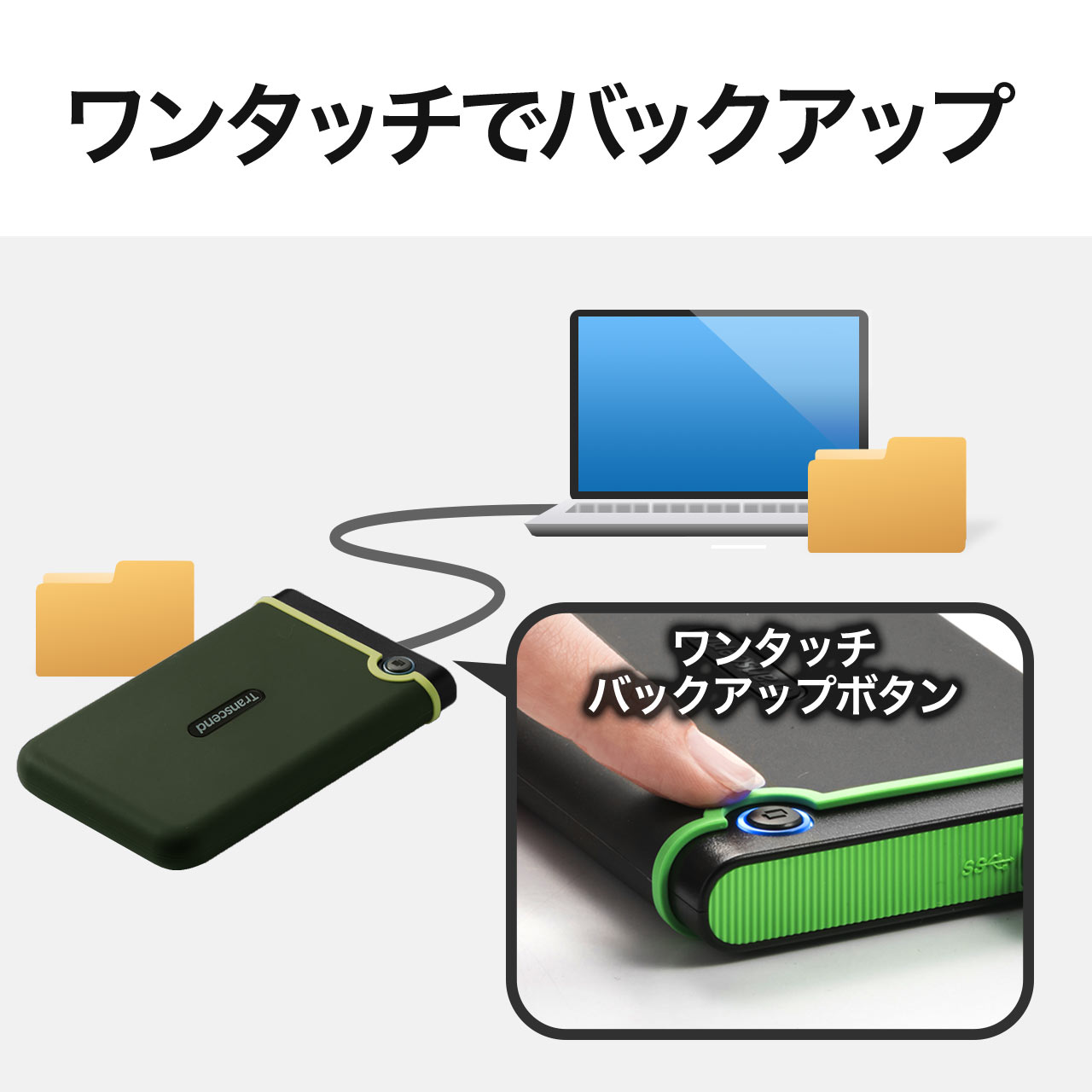 楽天市場】ポータブルHDD 2TB StoreJet 25M3 外付けハードディスク 耐