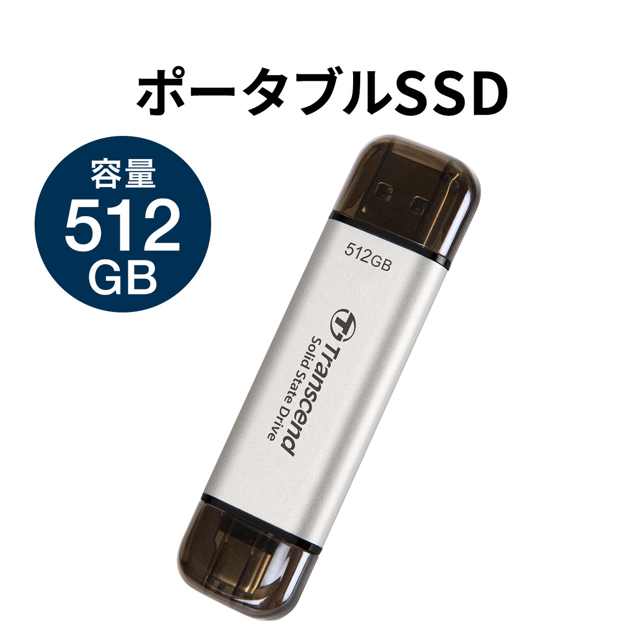 楽天市場】ESD310 ポータブルSSD 512GB iPhone15 PS5 データ保存