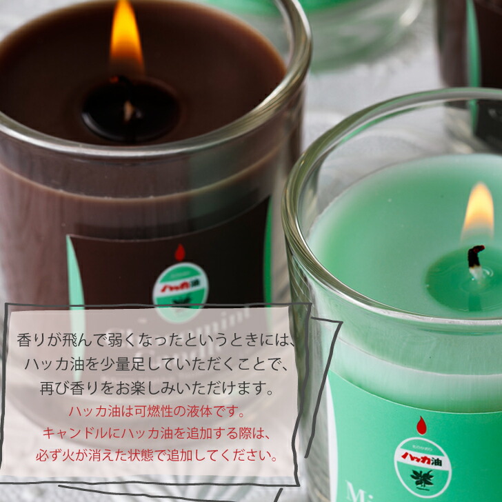 楽天市場】北見ハッカ Mint Candle ミントキャンドル 4個セット