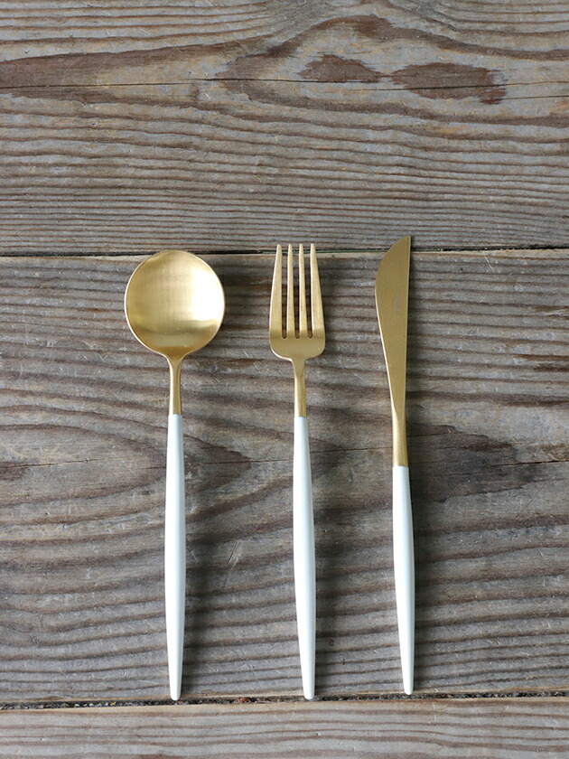 楽天市場】【SET】 ディナー Cutipol GOA WHITE MATTE x GOLD