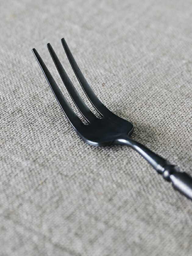 楽天市場】カトラリー マットブラック Claire デザートフォーク