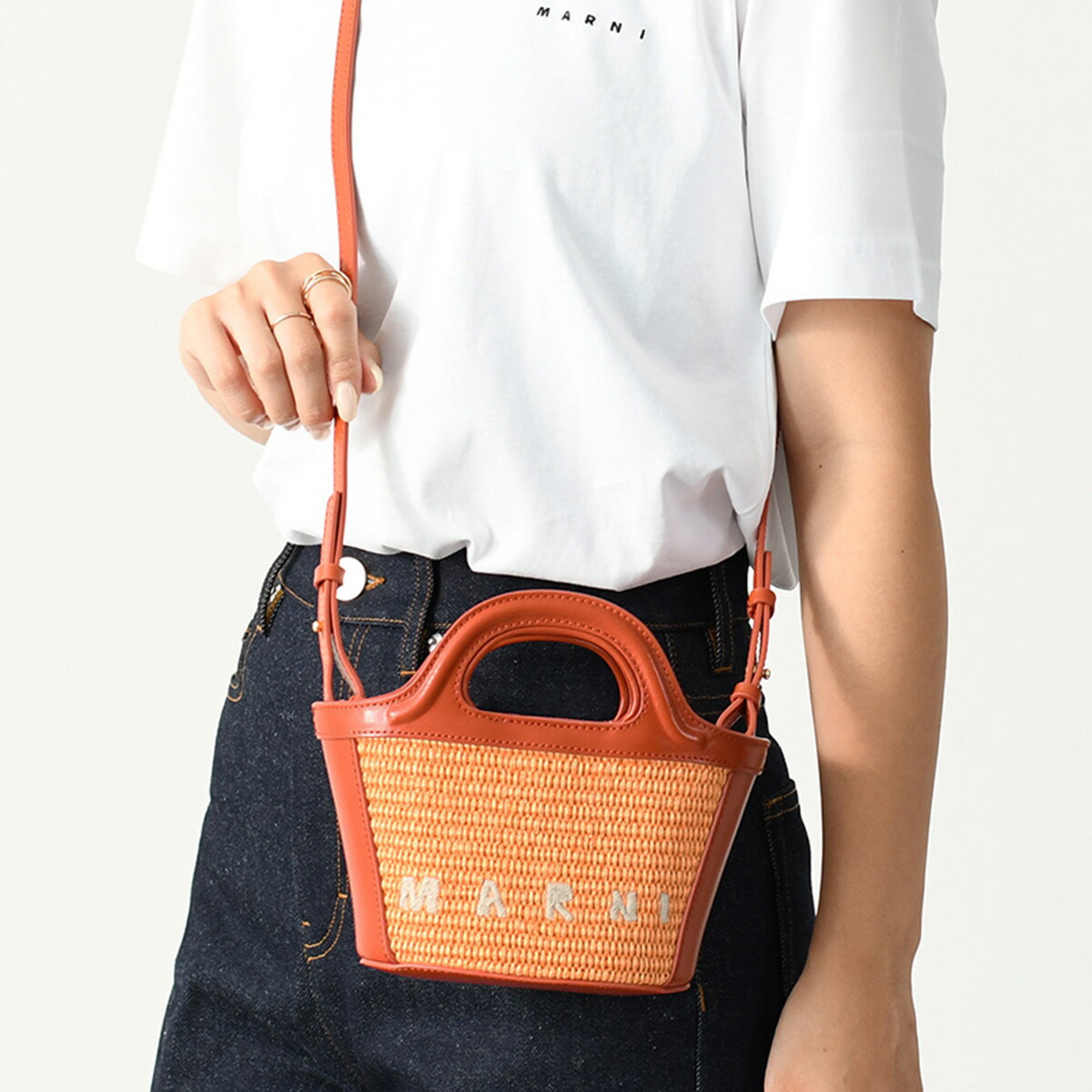 楽天市場】【2/25限定クーポン】MARNI マルニ かごバッグ TROPICALIA