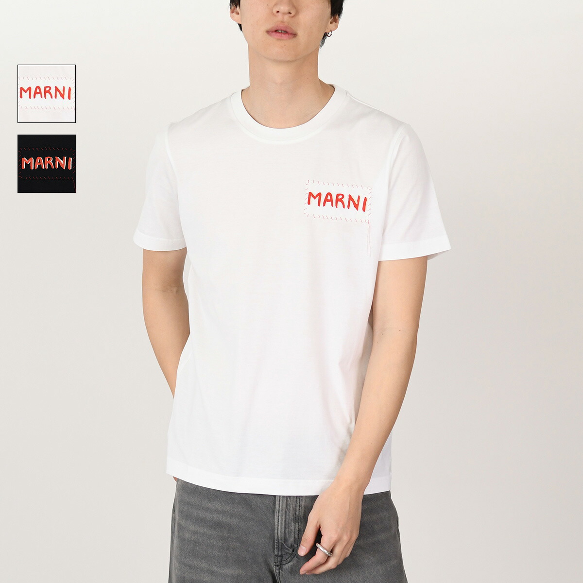 楽天市場】MARNI マルニ トップス Tシャツ クルーネック HUMU0198X0