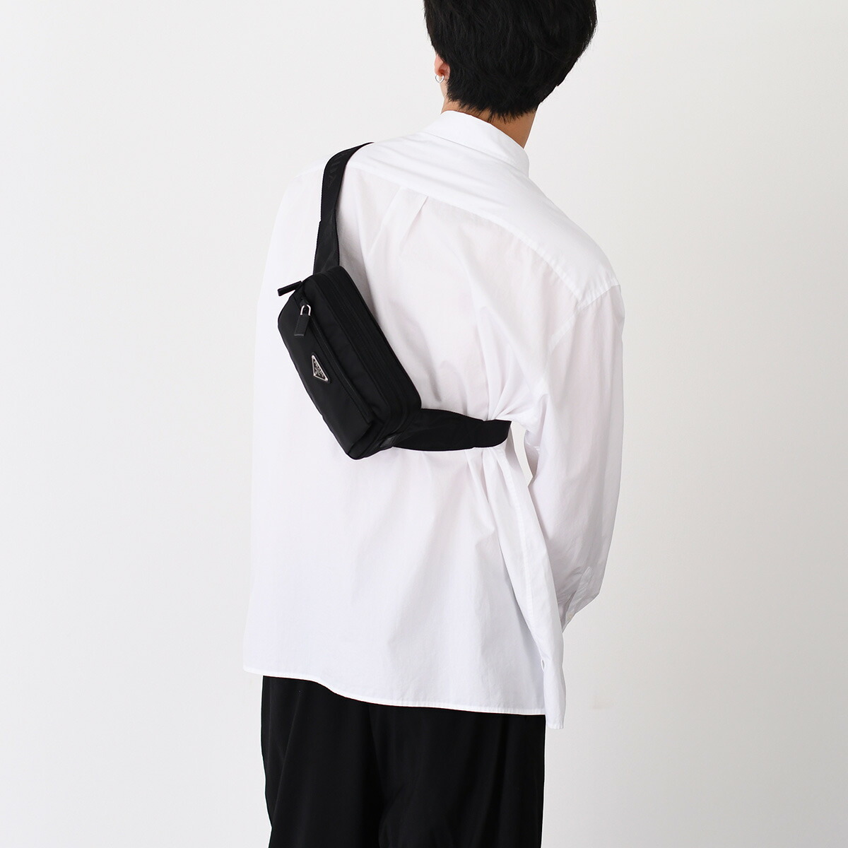 楽天市場】PRADA プラダ ベルトバッグ Re-Nylon SAFFIANO ボディバッグ