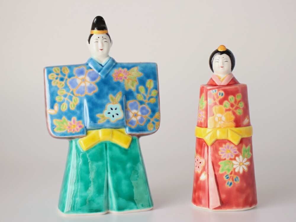 楽天市場】九谷焼 5.5号立雛人形 金花紋【 桃の節句 雛人形 雛飾り