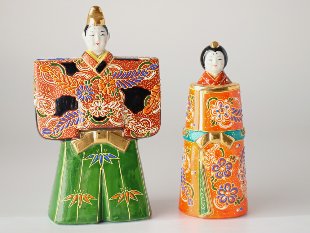 楽天市場】九谷焼 5.5号立雛 細描盛 【 送料無料 桃の節句 雛人形 雛