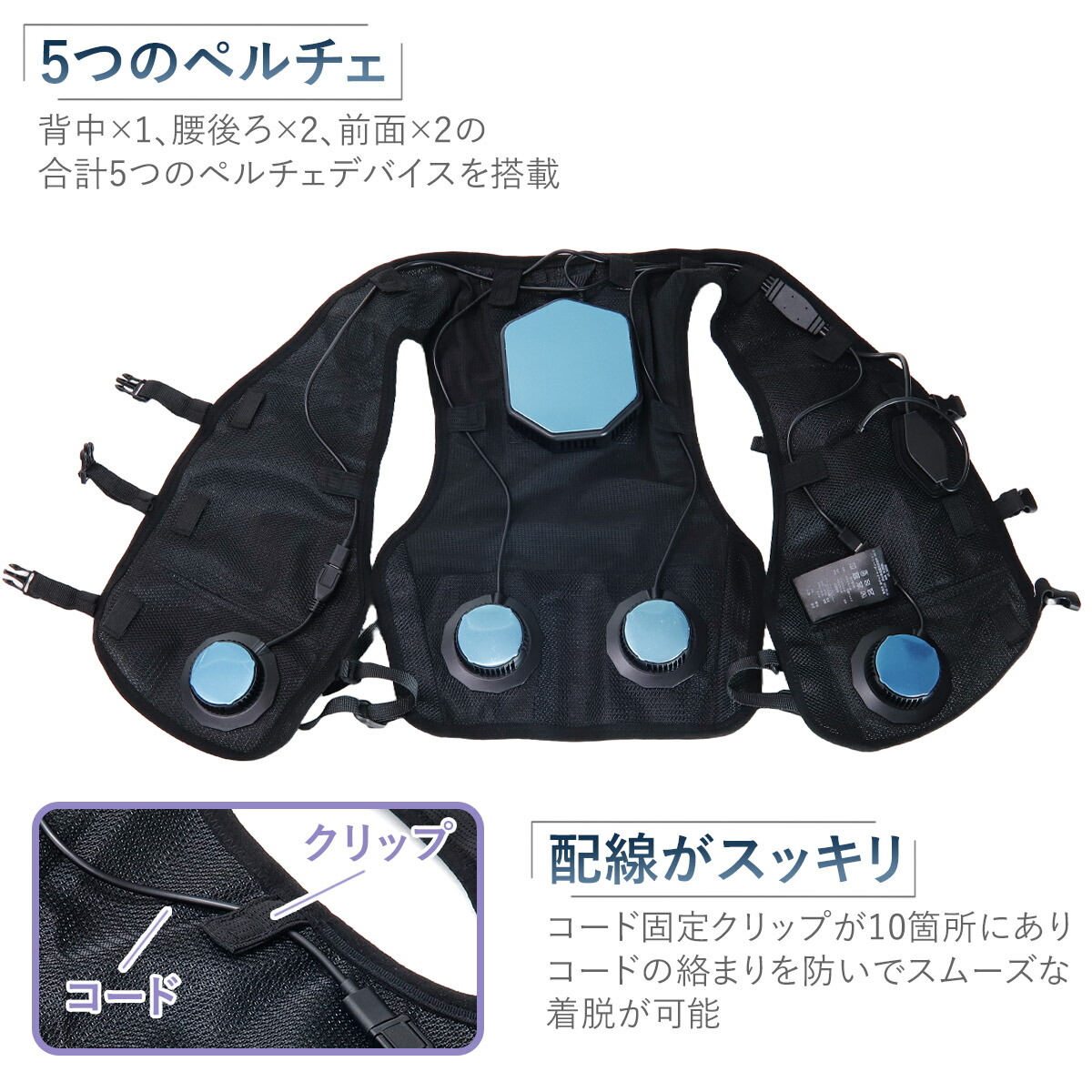 ワークマン ペルチェベストPro22025年モデルICE＆HEAT予備2個付き