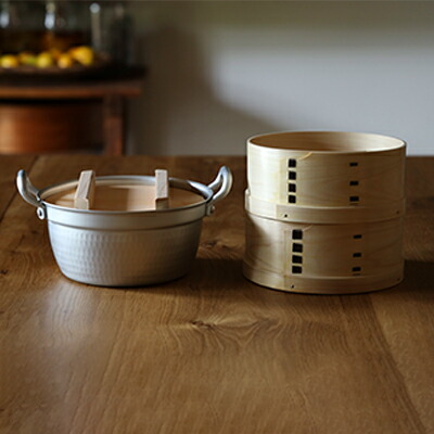 楽天市場】【 料亭鍋付き 】 和せいろ 2段 21cm せいろ 鍋セット 檜