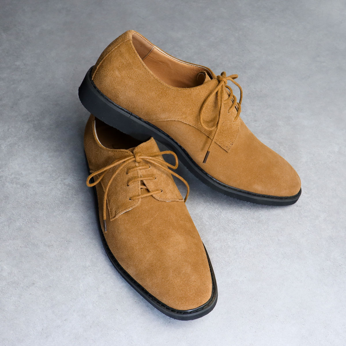 楽天市場】ビジネスシューズ メンズ 本革 スエード 黒 外羽根