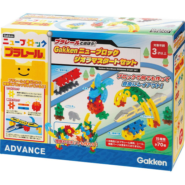 楽天市場】Gakken ニューブロック プラレールと遊ぼう!スタートセット