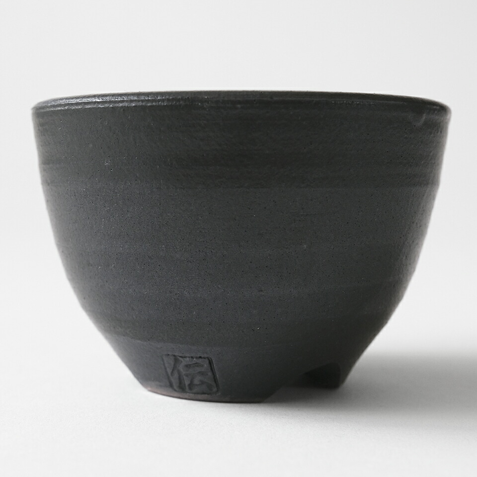 楽天市場】伝市鉢 コウロ型【ブラック】2.5号 φ8cm×H5.5cm 植木鉢 陶器