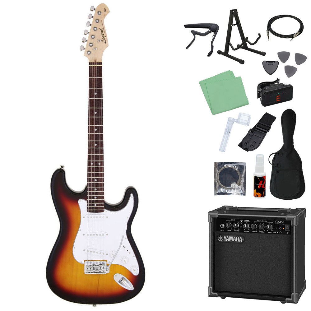 楽天市場】LEGEND LST-Z エレキギター初心者14点セット 【ヤマハアンプ